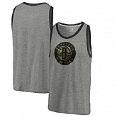 Brooklyn Nets Fanatics Branded Camo Collection Prestige Tri-Blend Tank Top - Heathered Gray,baseball caps,new era cap wholesale,wholesale hats